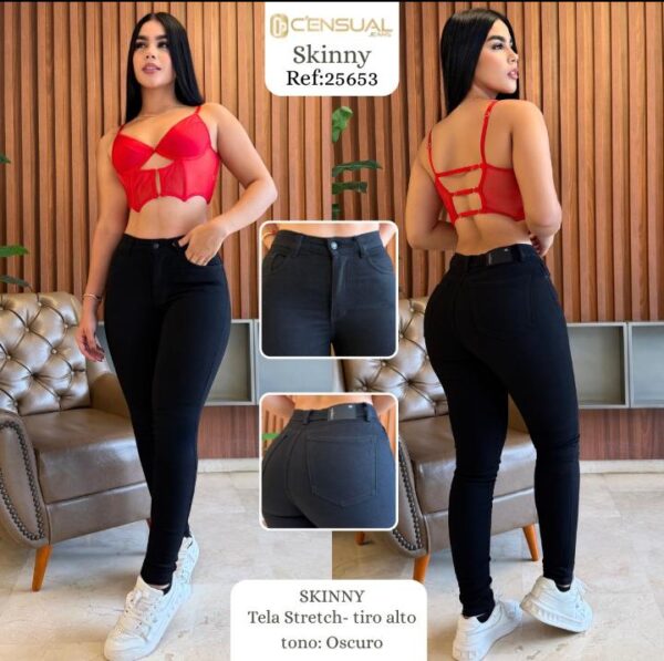 ✨👖 JEAN SKINNY TIRO ALTO STRETCH✨👖