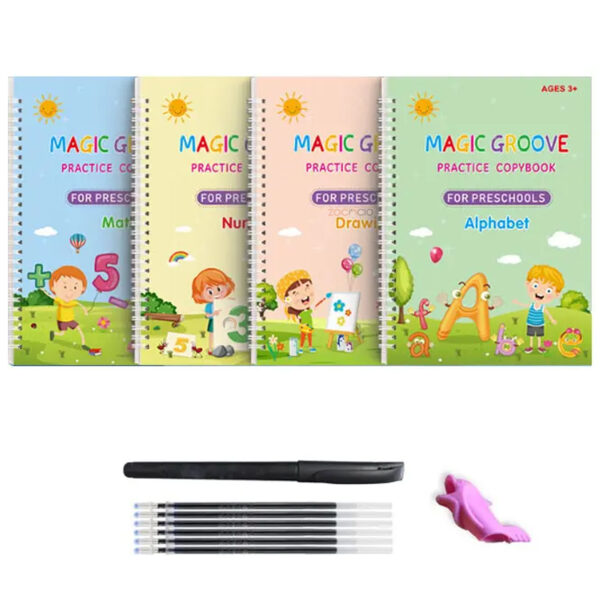 Set 4 Libros Magicos De Aprendizaje