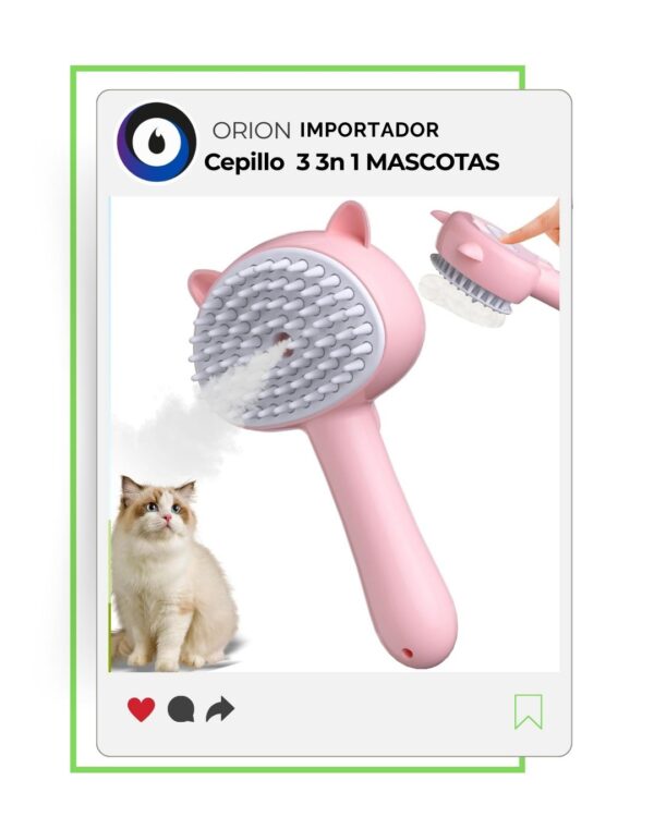 CEPILLO 3 EN 1 VAPOR PET SPRAY