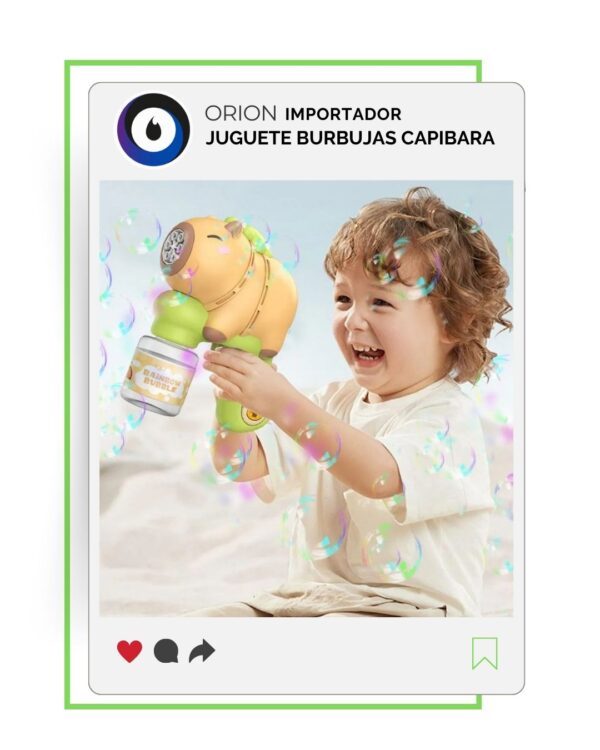 PISTOLA DE BURBUJAS CAPIBARA