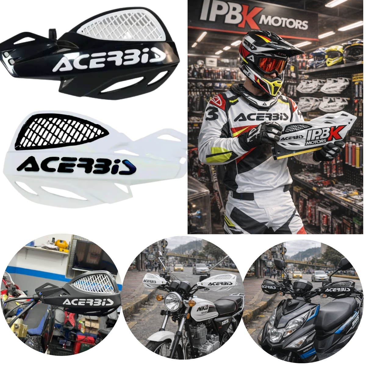 Cortavientos cubre manos acerbis mx moto