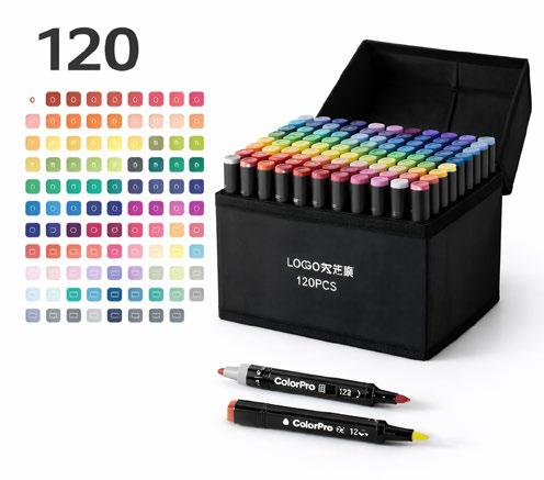 120 colores Marcadores