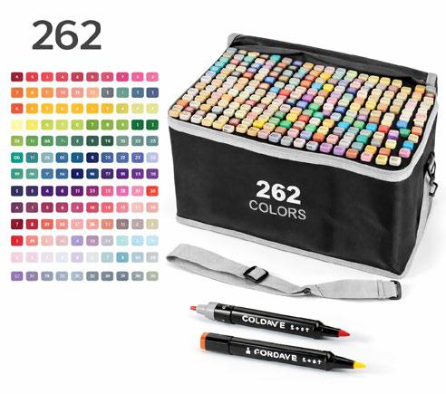 262 colores Marcadores